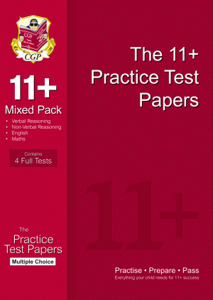 11+ Practice Test Papers Mixed Pack: Multiple Choice (for GL & Other Test Providers)