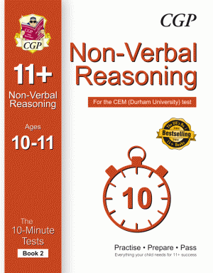 10-Minute Tests for 11+ Non-Verbal Reasoning Ages 10-11 (Book 2) - CEM Test